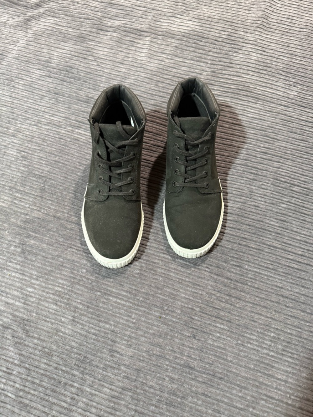 Women’s Black High-Top Casual Sneakers